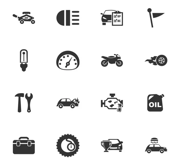 CAR SERVIÇO ICON SET — Vetor de Stock