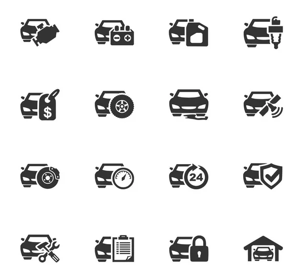 Service de voiture ICON SET — Image vectorielle