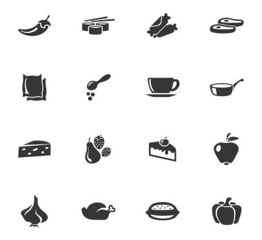 Yiyecek Simgeleri Ayarlandı
