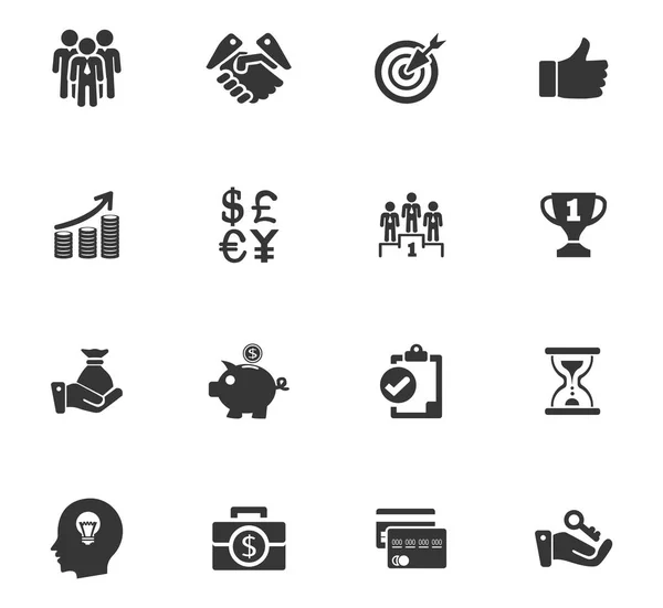 Bedrijf pictogram set — Stockvector