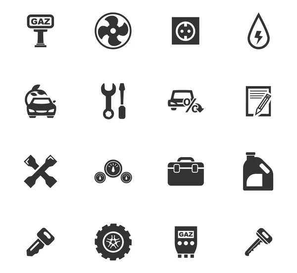 Auto icons set — Stock Vector