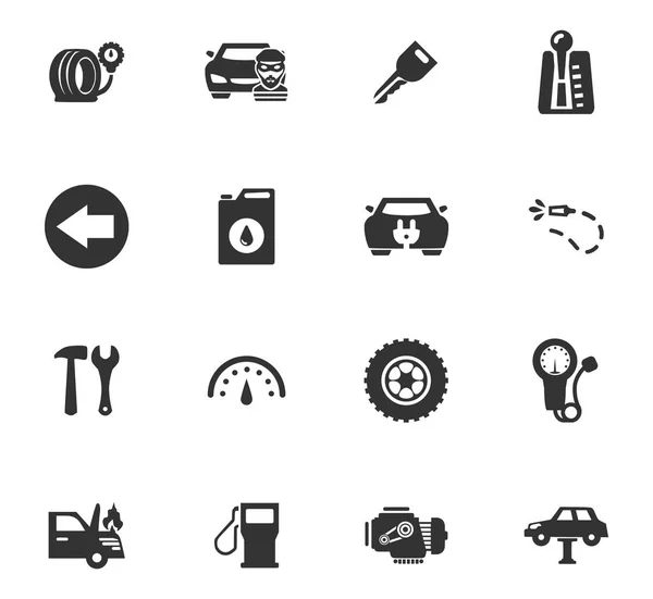 Auto icons set — Stock Vector