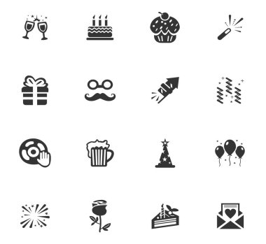 Parti zamanı Icons set