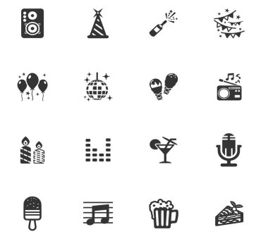 Parti zamanı Icons set