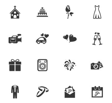 Düğün Icons set