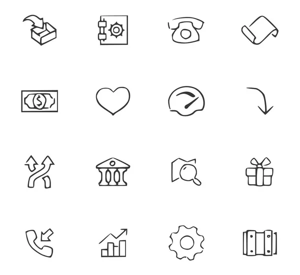 Doodle Office Icons set