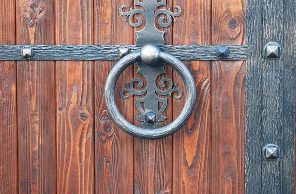 Gates into the courtyard, Gate view from the street — Stock Image Gates into the courtyard, Gate view from the street Royalty Free Stock Photos