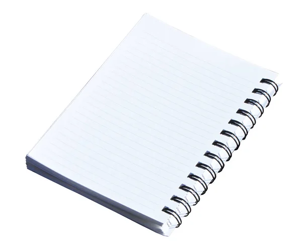 Caderno em um branco — Fotografia de Stock