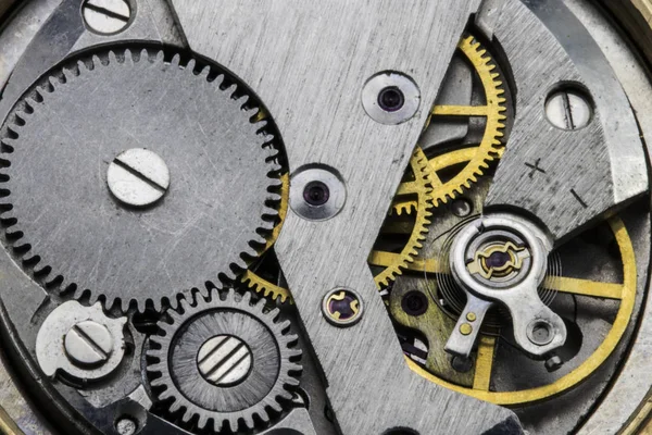 Clockwork old mechanical  high resolution — Stock Photo, Image