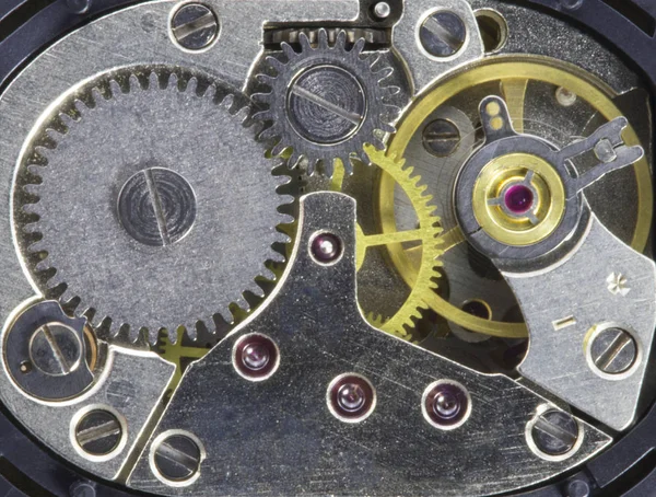 Clockwork old mechanical  high resolution — Stock Photo, Image