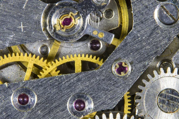 Clockwork old mechanical  high resolution — Stock Photo, Image