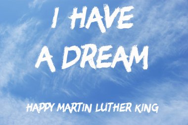 Mutlu Martin Luther King günü ücretsiz tipografi tebrik kartında sk