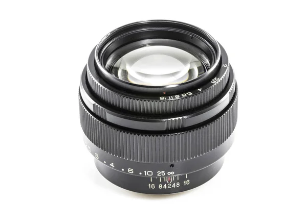 Staré fotografické čočky / ročník Slr objektivu / 85mm f2.0 — Stock fotografie