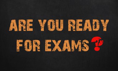 Sınavlara hazır mısın. Kara tahta doku