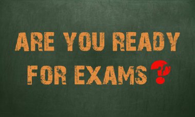 Sınavlara hazır mısın. Kara tahta doku