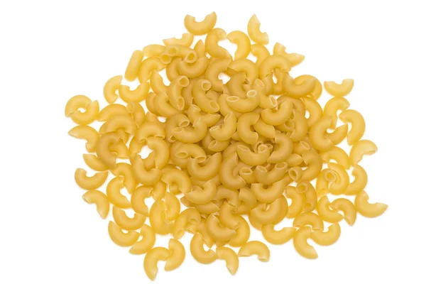 Hoop van Italiaanse pasta geïsoleerd op witte achtergrond — Stockfoto