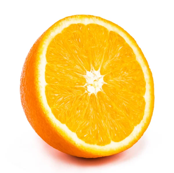 Half of orange isolated on a white background — Stock Photo, Image