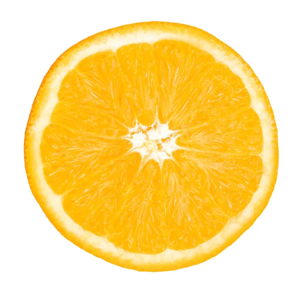 Orange fruit. Orange slice isolate on white. With clipping path — Stock Photo, Image