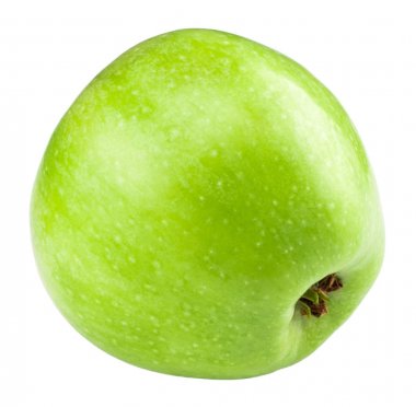 흰색 배경에 고립 된 신선한 그린 애플