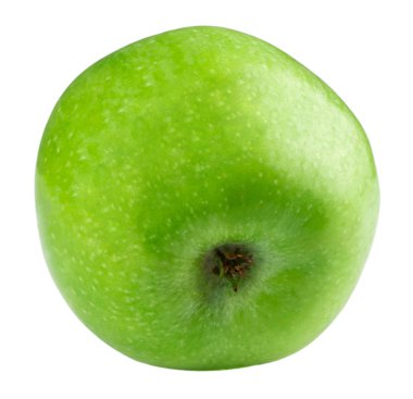 흰색 배경에 고립 된 신선한 그린 애플