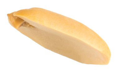 Beyaz arka plan üzerinde izole fıstık. Yakın çekim