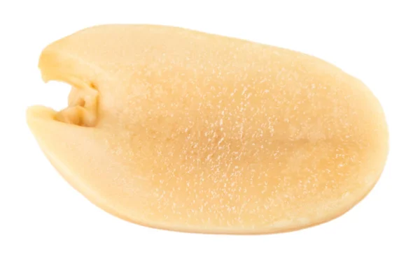 Amendoins isolados no fundo branco. Fechar — Fotografia de Stock