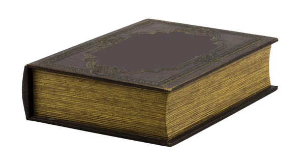 Eski kitap beyaz izole — Stok fotoğraf