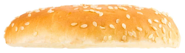 Hamburger-Brötchen isoliert auf weißem Hintergrund. Nahaufnahme — Stockfoto