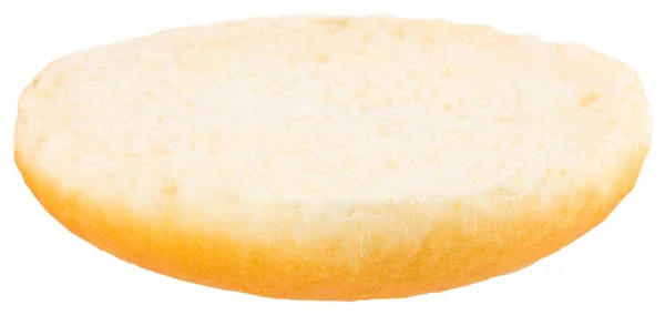 Pan de hamburguesa aislado sobre fondo blanco. De cerca. — Foto de Stock