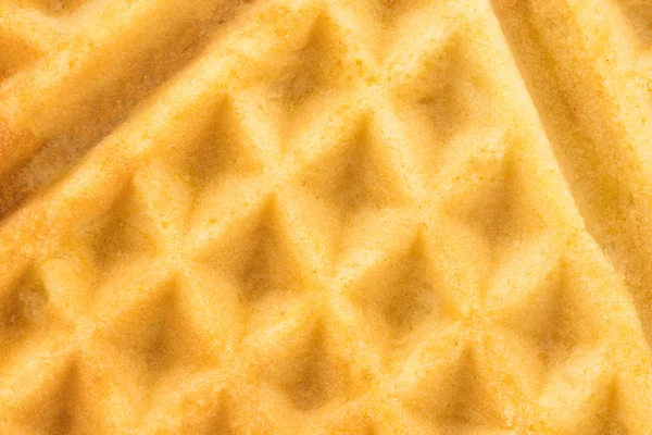 Textura de fundo - waffles belgas recém-assados, close-up — Fotografia de Stock