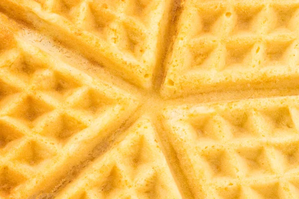 Textura de fundo - waffles belgas recém-assados, close-up — Fotografia de Stock