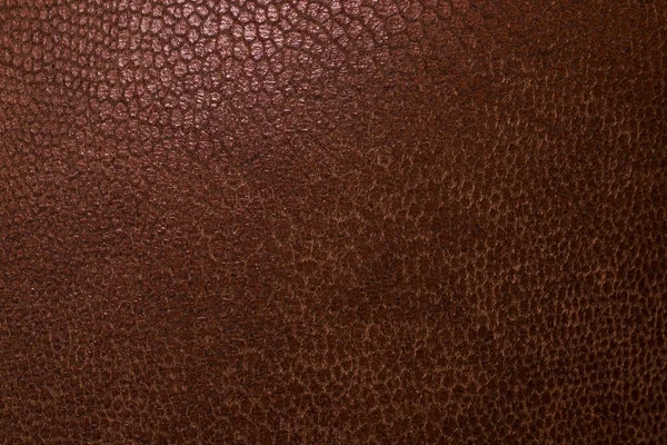 Le cuir marron de luxe texture fond gros plan — Photo