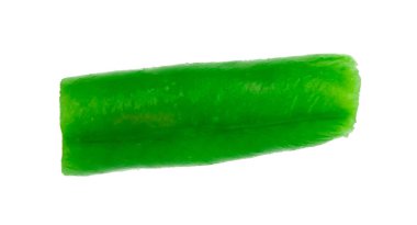 Beyaz backg izole taze fasulye yemek pişirmek için dondurulmuş sebze