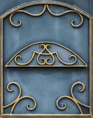 Bilgi ve süs Ferforje çit kapısı ile