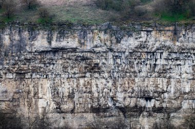 Kaya duvarı, Kamianets Podilskyi, Ukrai kanyonda Smotrych Nehri