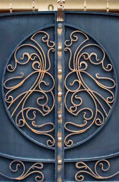 Dekoratif metal kapılar, el dövme unsurları parçaları