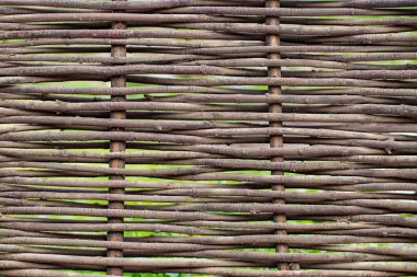 Ahşap kahverengi doku ince kırsal çit çubuklar
