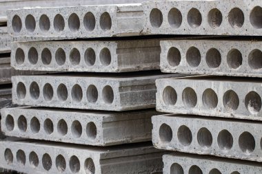 Betonarme döşeme inşaatı. Yakın çekim