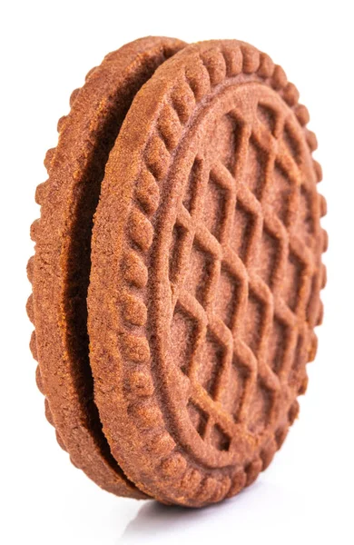 Choklad chip cookie isolerad på vit bakgrund — Stockfoto
