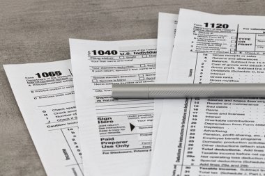 Vergi formu işletme finansal konsepti: bireysel re 'nin makro görünümü