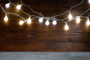 Noel kırsal arka planı - Kopya kaplıcalı eski ahşap