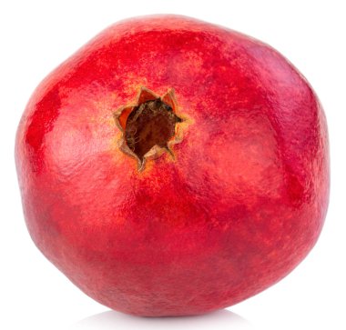 Nar kırpma yolu ile beyaz arkaplanda izole edildi