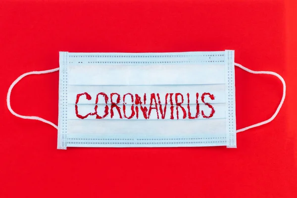 Novedoso coronavirus - 2019-nCoV, concepto de virus WUHAN. Masaje quirúrgico — Foto de Stock