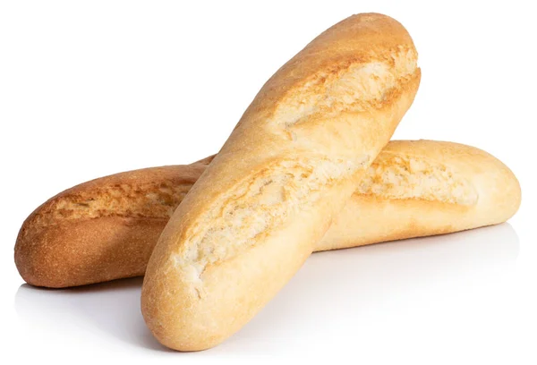 Stokbrood Geïsoleerd Witte Achtergrond Met Het Knippad — Stockfoto