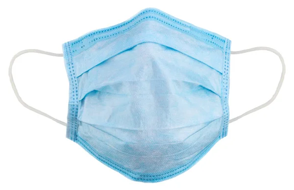 Tıbbi maske ve korona virüs koruması beyaz arka planda izole edilmiş. kırpma yolu ile.