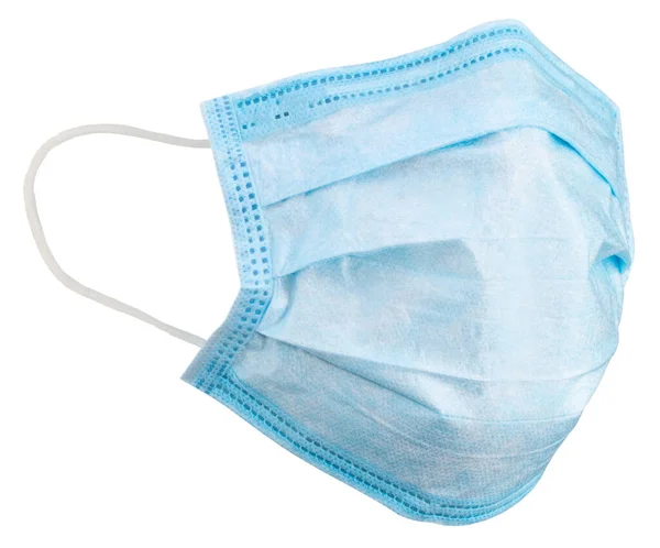 Tıbbi maske ve korona virüs koruması beyaz arka planda izole edilmiş. kırpma yolu ile.