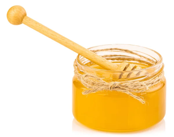 Honey Pot Dipper Isolated White Background Stock Picture