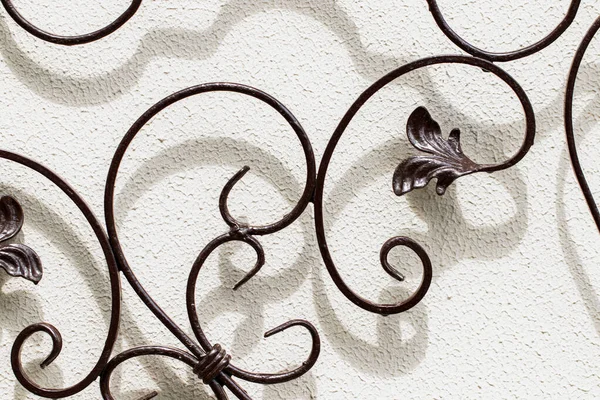wrought-iron gates, ornamental forging, forged elements close-up.