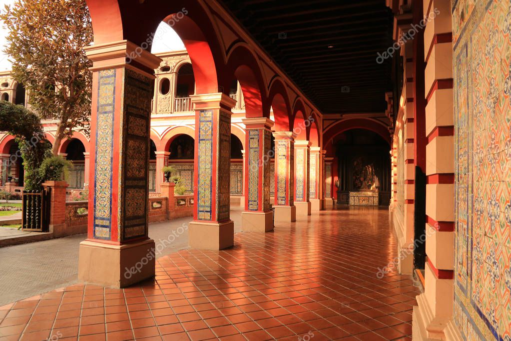 View Of The Santo Domingo Monastery In Lima Peru Stock Photo