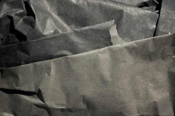 Kalın siyah kağıt katlanmış — Stok fotoğraf